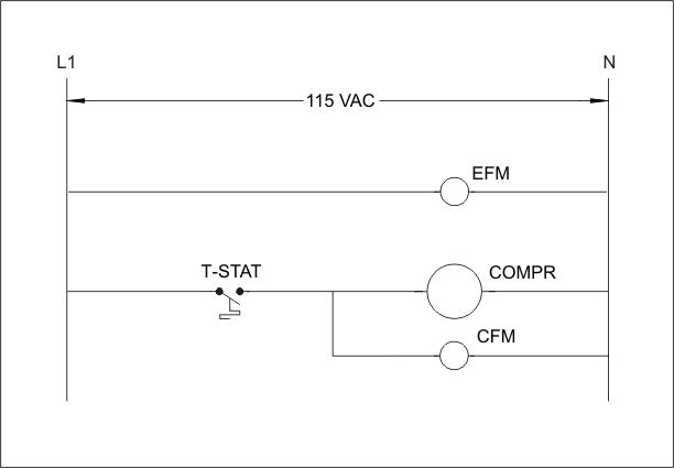 Freezer room electrical diagram